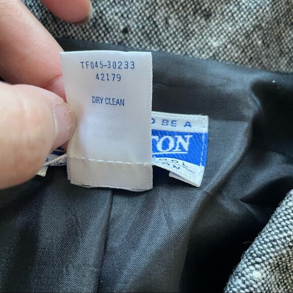 Pendleton Shacket Shirt Jacket Gray Wool Boxy Vintage 1990s EUC 10 - Picture 6 of 10